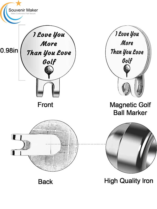 Custom Silver Hat Clip