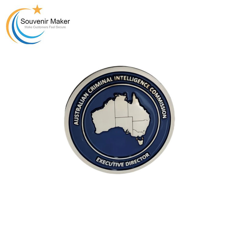 Custom Matt Silver Map Challenge Coins