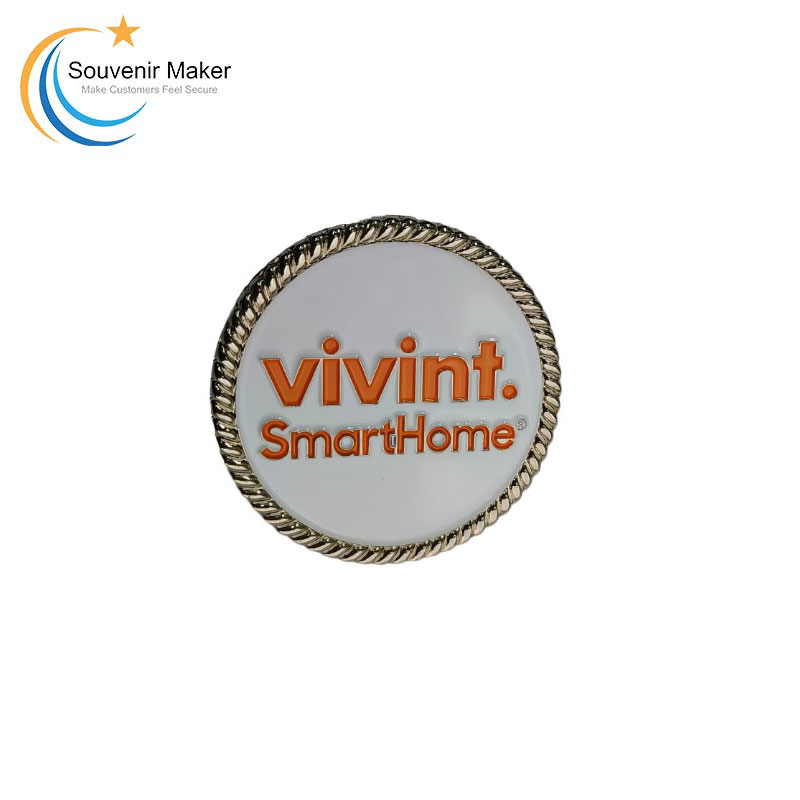 Custom Rope Edge Enamel Challenge Coin