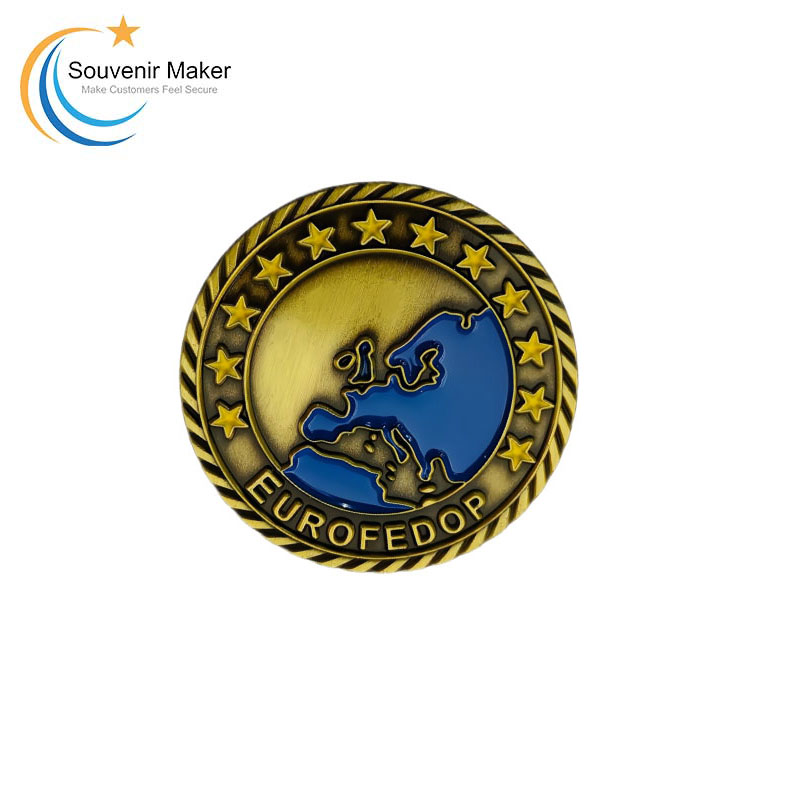 Custom Special Edge Antique Gold Coins