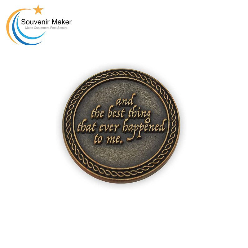 Custom Challenge Coin With Textured Finish