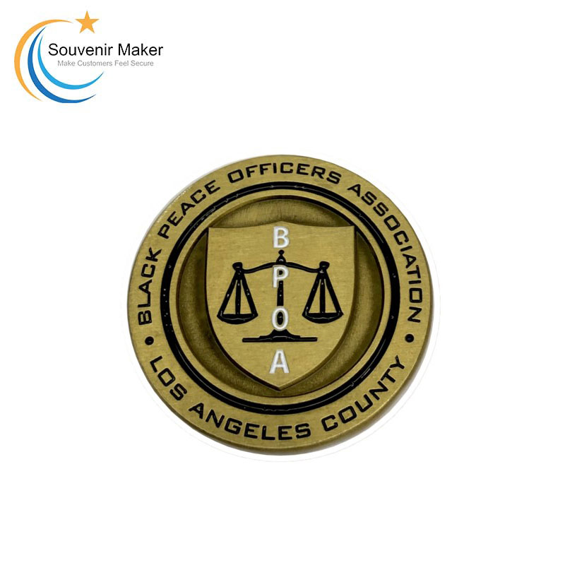 Custom Antique Brass Challenge Coin