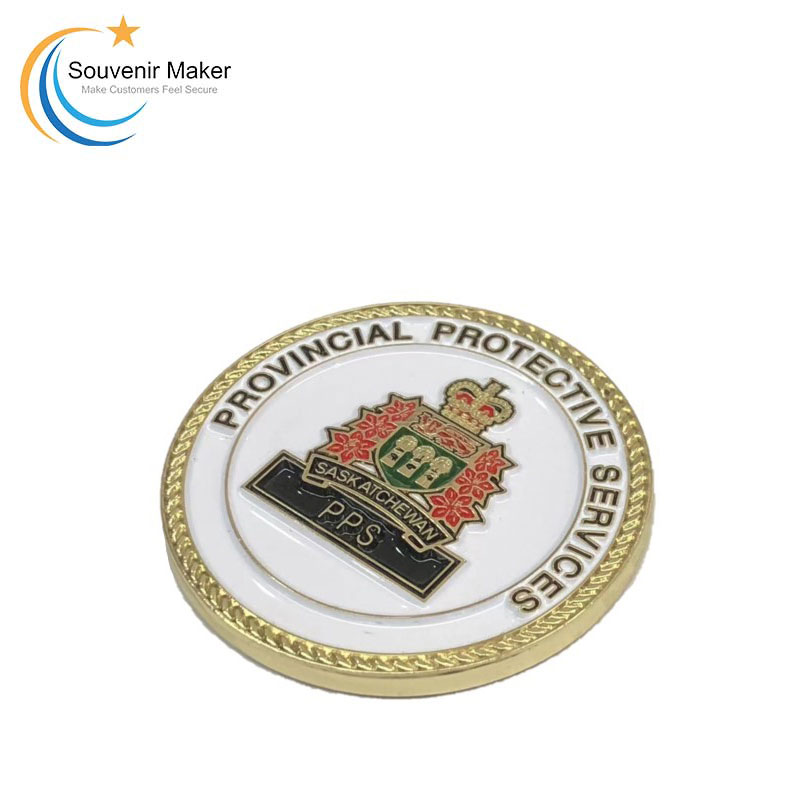 Custom Challenge Coin In Bright Gold Plating