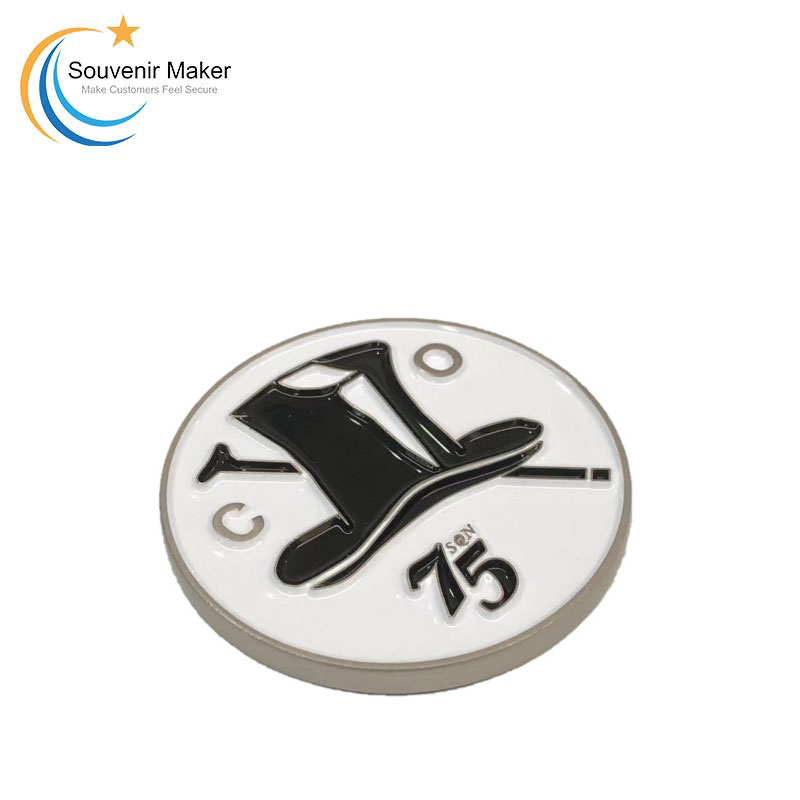 Custom Challenge Coin In Matte Silver Finish