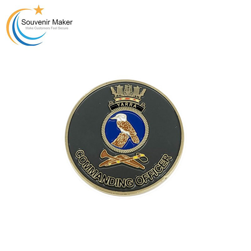 Custom Bright Gold Finish Challenge Coin