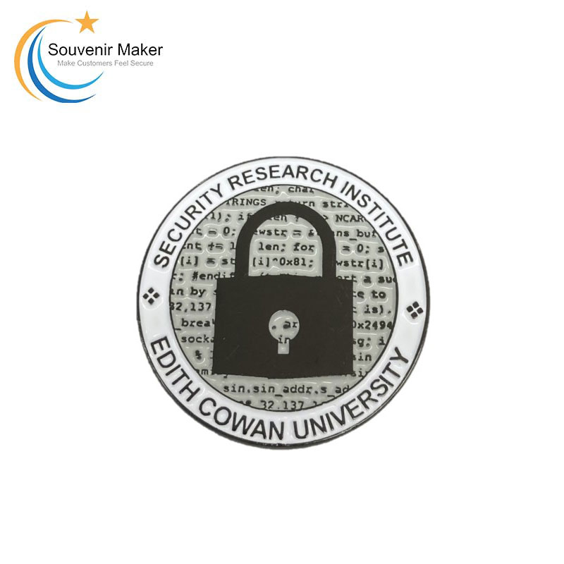 Custom Gun Black Finish Challenge Coin