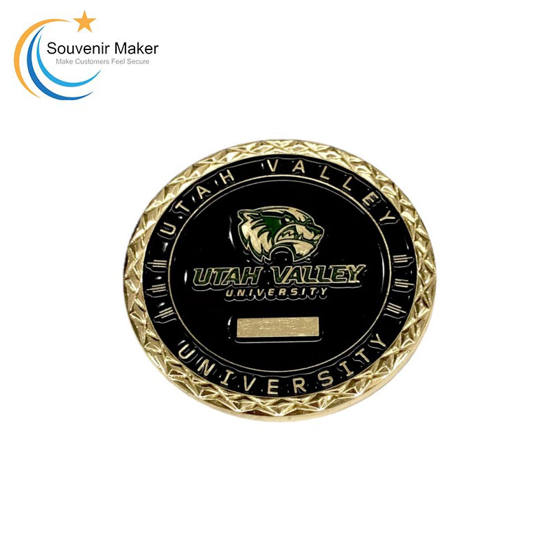 Customized Challenge Coin In Bright Gold Finish