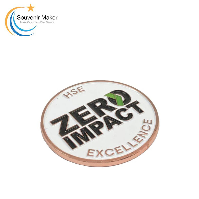 Custom Challenge Coin In Bright Copper