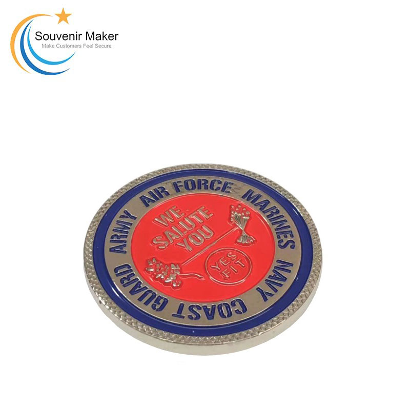 Custom Challenge Coin with Soft Enamel