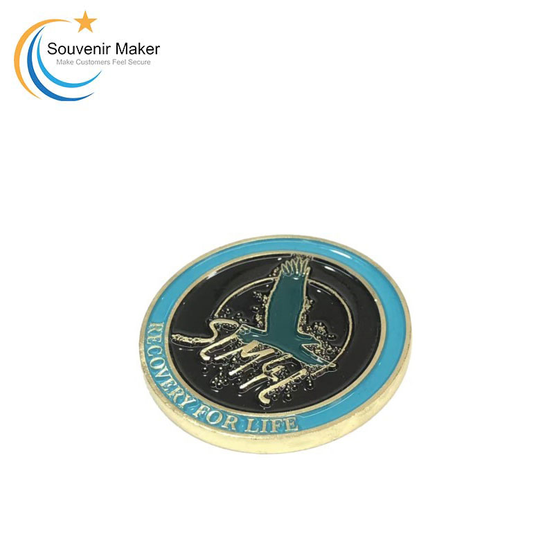Custom Challenge Coin In Imitation Gold Finish