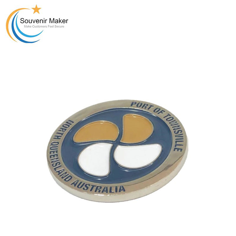 Custom Bright Silver Business Coins