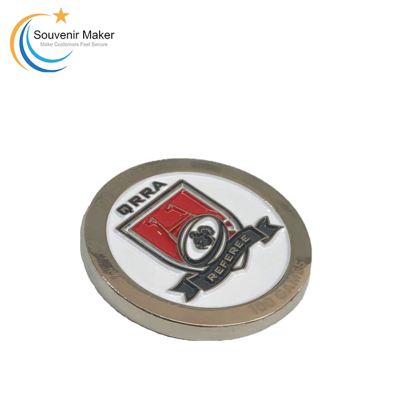 Custom Coin In Bright Silver