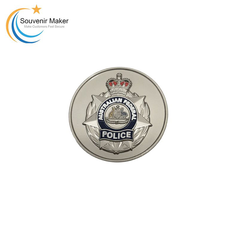 Custom Manager Matte Silver 3D Coin