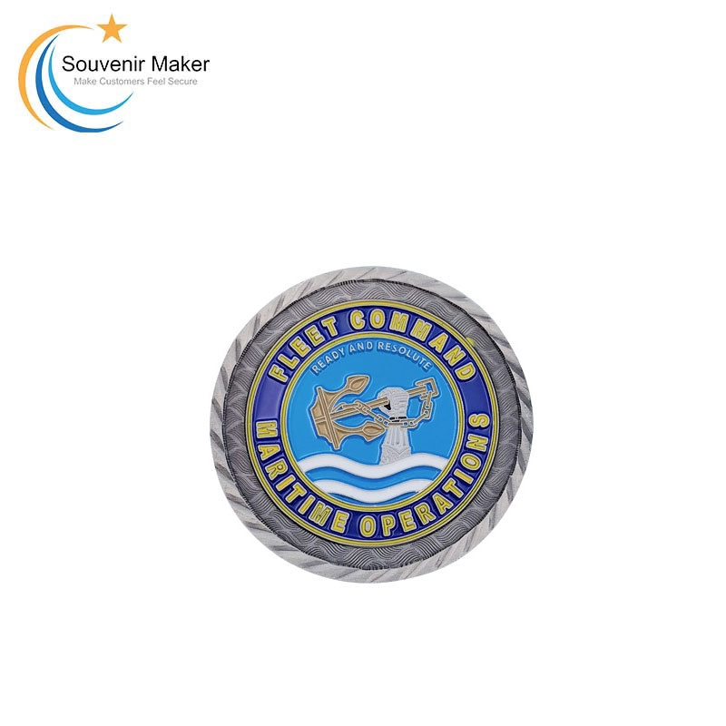 Custom Two Tone Plated Challenge Coin