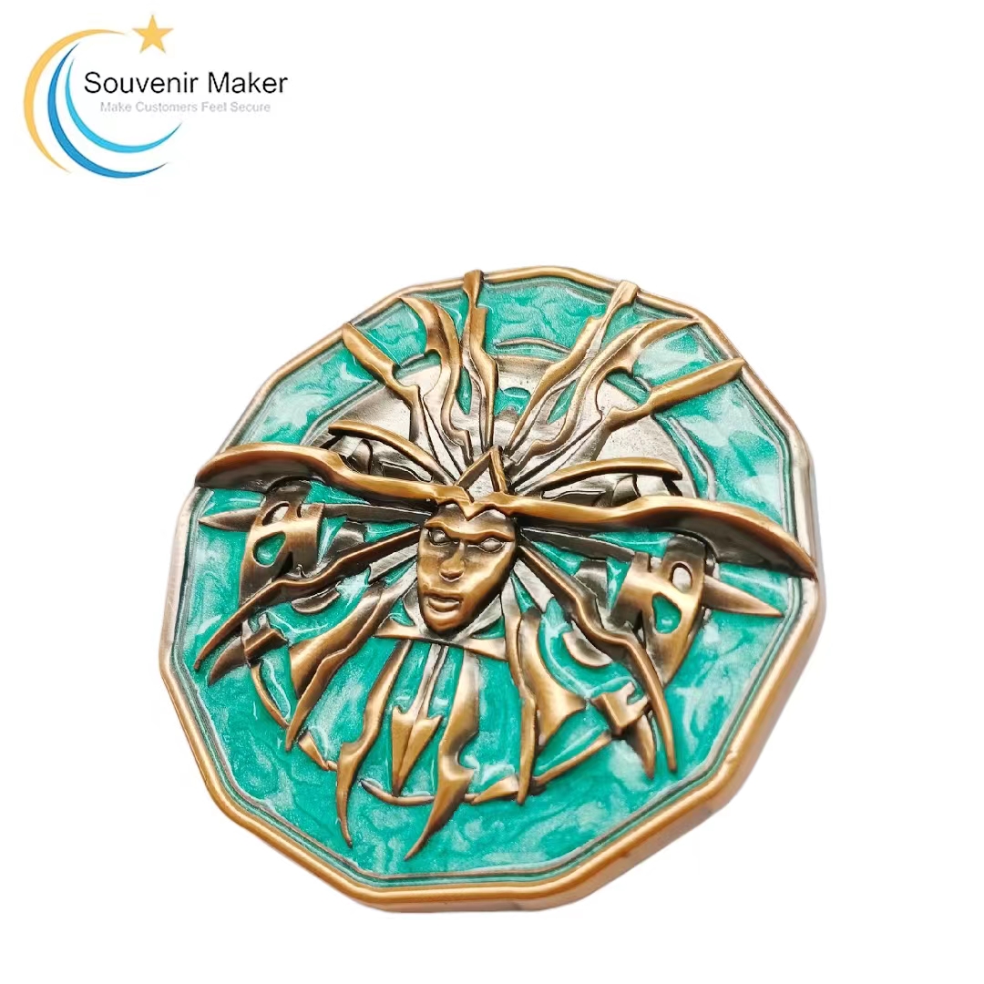 Custom Antique Brass Challenge Coin