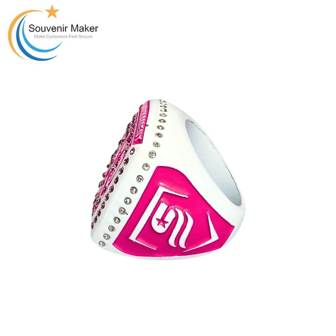 Custom Pink Soft Enamel Ring